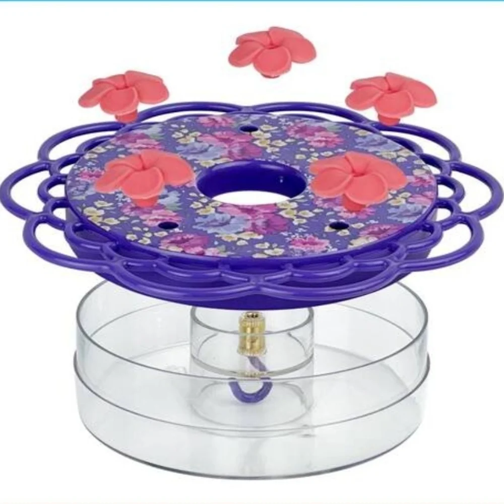 2 Floral Purple Hummingbird Feeder